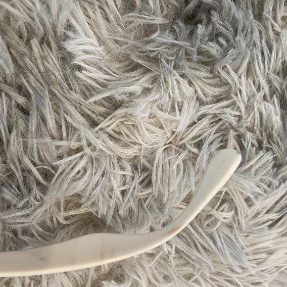 Large frame White and clear sunglasses